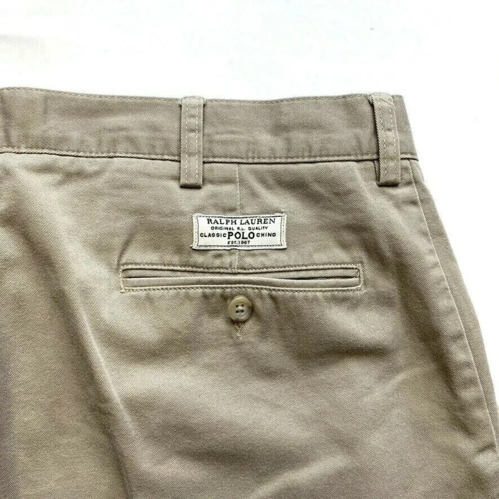 Polo Ralph Lauren Prospect Chino Shorts Men 38 Classic Khaki Summer Beach Hiking